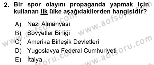 Kamu Diplomasisi Ve Uluslararası Halkla İlişkiler Dersi 2021 - 2022 Yılı Yaz Okulu Sınav Soruları 2. Soru