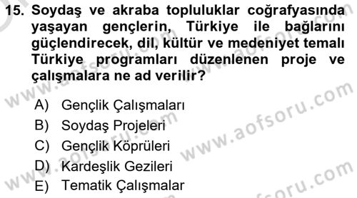 Kamu Diplomasisi Ve Uluslararası Halkla İlişkiler Dersi 2023 - 2024 Yılı Yaz Okulu Sınav Soruları 15. Soru