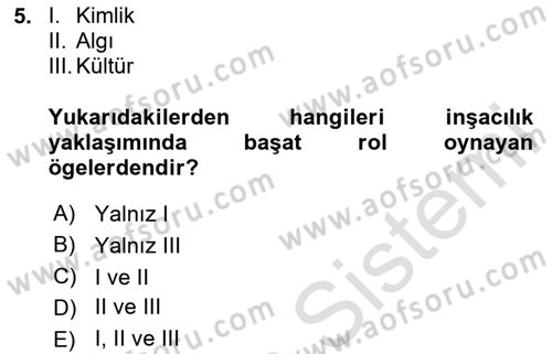Kamu Diplomasisi Ve Uluslararası Halkla İlişkiler Dersi 2023 - 2024 Yılı Yaz Okulu Sınav Soruları 5. Soru