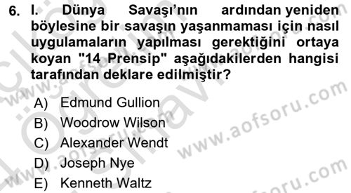 Kamu Diplomasisi Ve Uluslararası Halkla İlişkiler Dersi 2023 - 2024 Yılı Yaz Okulu Sınav Soruları 6. Soru