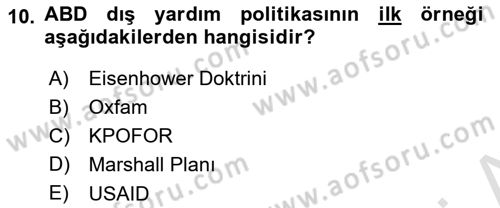 Kamu Diplomasisi Ve Uluslararası Halkla İlişkiler Dersi 2024 - 2025 Yılı (Final) Dönem Sonu Sınav Soruları 10. Soru