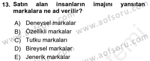 Sürdürülebilirlik ve Halkla İlişkiler Dersi 2017 - 2018 Yılı (Vize) Ara Sınav Soruları 13. Soru