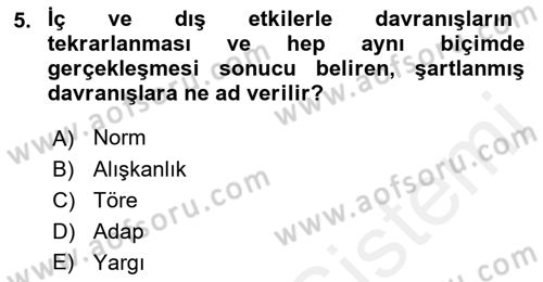 Sürdürülebilirlik ve Halkla İlişkiler Dersi 2017 - 2018 Yılı (Vize) Ara Sınav Soruları 5. Soru