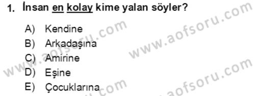 Sürdürülebilirlik ve Halkla İlişkiler Dersi 2018 - 2019 Yılı (Final) Dönem Sonu Sınav Soruları 1. Soru
