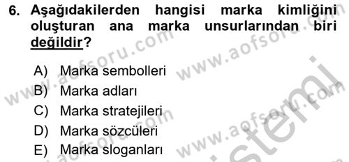 Sürdürülebilirlik ve Halkla İlişkiler Dersi 2018 - 2019 Yılı Yaz Okulu Sınav Soruları 6. Soru