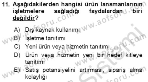 Sürdürülebilirlik ve Halkla İlişkiler Dersi 2021 - 2022 Yılı (Final) Dönem Sonu Sınav Soruları 11. Soru
