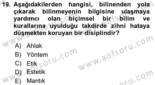 Sürdürülebilirlik ve Halkla İlişkiler Dersi 2022 - 2023 Yılı Yaz Okulu Sınav Soruları 19. Soru