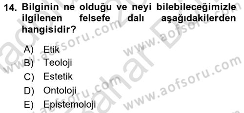 Sürdürülebilirlik ve Halkla İlişkiler Dersi 2023 - 2024 Yılı (Final) Dönem Sonu Sınav Soruları 14. Soru