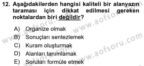 Sürdürülebilirlik ve Halkla İlişkiler Dersi 2023 - 2024 Yılı Yaz Okulu Sınav Soruları 12. Soru