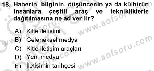 Sürdürülebilirlik ve Halkla İlişkiler Dersi 2024 - 2025 Yılı (Final) Dönem Sonu Sınav Soruları 18. Soru