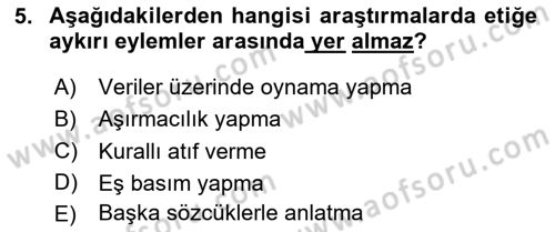 Sürdürülebilirlik ve Halkla İlişkiler Dersi 2024 - 2025 Yılı (Final) Dönem Sonu Sınav Soruları 5. Soru