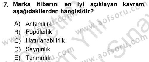 Sürdürülebilirlik ve Halkla İlişkiler Dersi 2024 - 2025 Yılı (Final) Dönem Sonu Sınav Soruları 7. Soru