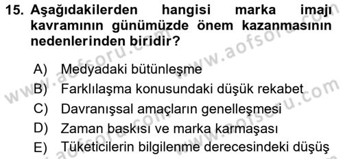 Sürdürülebilirlik ve Halkla İlişkiler Dersi 2025 - 2026 Yılı (Vize) Ara Sınav Soruları 15. Soru