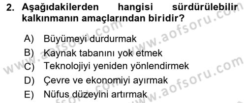 Sürdürülebilirlik ve Halkla İlişkiler Dersi 2025 - 2026 Yılı (Vize) Ara Sınav Soruları 2. Soru