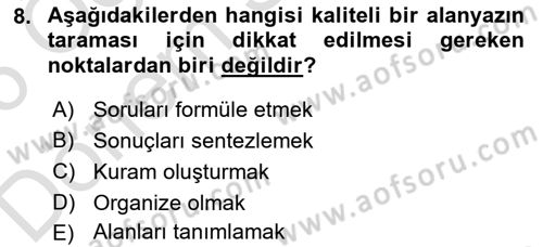 Sürdürülebilirlik ve Halkla İlişkiler Dersi 2025 - 2026 Yılı (Final) Dönem Sonu Sınav Soruları 8. Soru