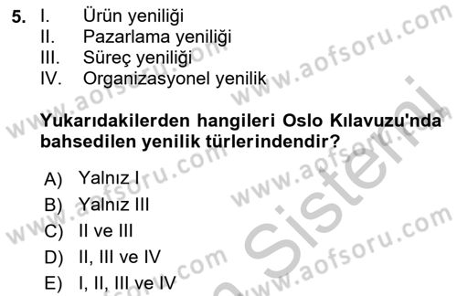 Hizmet Pazarlaması Dersi 2018 - 2019 Yılı Yaz Okulu Sınav Soruları 5. Soru