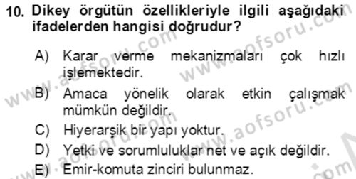 Hizmet Pazarlaması Dersi 2020 - 2021 Yılı Yaz Okulu Sınav Soruları 10. Soru