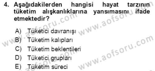 Hizmet Pazarlaması Dersi 2020 - 2021 Yılı Yaz Okulu Sınav Soruları 4. Soru