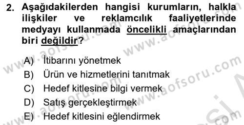 Medyada Yapım	 Dersi 2022 - 2023 Yılı Yaz Okulu Sınav Soruları 2. Soru