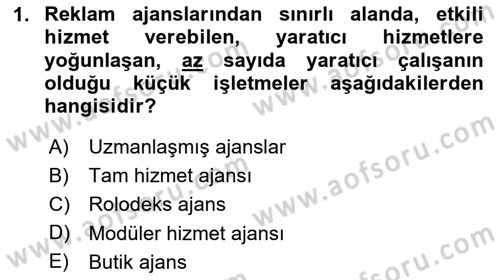 Medyada Yapım	 Dersi 2023 - 2024 Yılı (Final) Dönem Sonu Sınav Soruları 1. Soru