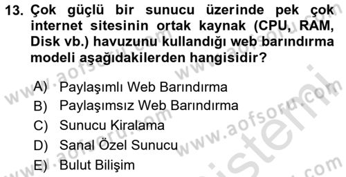 Medyada Yapım	 Dersi 2023 - 2024 Yılı (Final) Dönem Sonu Sınav Soruları 13. Soru
