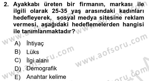 Medyada Yapım	 Dersi 2023 - 2024 Yılı (Final) Dönem Sonu Sınav Soruları 2. Soru