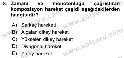 Medyada Yapım	 Dersi 2023 - 2024 Yılı Yaz Okulu Sınav Soruları 8. Soru