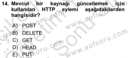 Medyada Yapım	 Dersi 2024 - 2025 Yılı (Final) Dönem Sonu Sınav Soruları 14. Soru