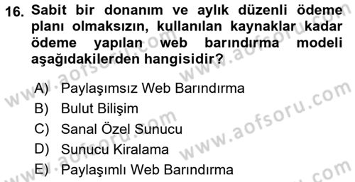 Medyada Yapım	 Dersi 2024 - 2025 Yılı (Final) Dönem Sonu Sınav Soruları 16. Soru