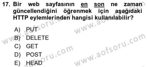 Medyada Yapım	 Dersi 2024 - 2025 Yılı Yaz Okulu Sınav Soruları 17. Soru