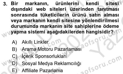Medyada Yapım	 Dersi 2024 - 2025 Yılı Yaz Okulu Sınav Soruları 3. Soru