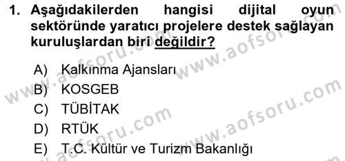Medyada Yapım	 Dersi 2025 - 2026 Yılı (Vize) Ara Sınav Soruları 1. Soru