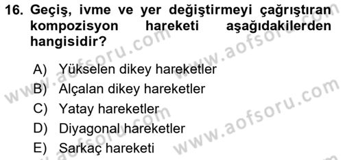 Medyada Yapım	 Dersi 2025 - 2026 Yılı (Vize) Ara Sınav Soruları 16. Soru