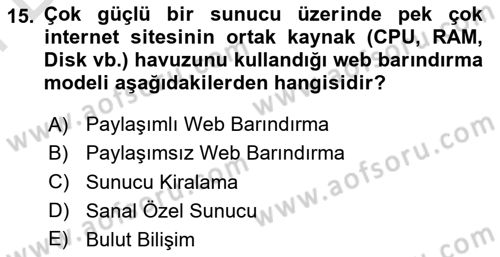 Medyada Yapım	 Dersi 2025 - 2026 Yılı (Final) Dönem Sonu Sınav Soruları 15. Soru