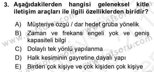 Halkla İlişkiler Kampanya Analizi Dersi 2018 - 2019 Yılı (Final) Dönem Sonu Sınav Soruları 3. Soru