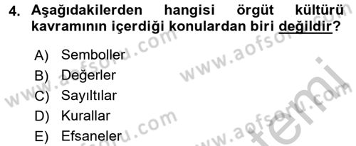 Halkla İlişkiler Kampanya Analizi Dersi 2018 - 2019 Yılı Yaz Okulu Sınav Soruları 4. Soru
