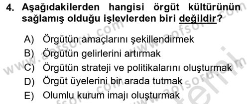 Halkla İlişkiler Kampanya Analizi Dersi 2020 - 2021 Yılı Yaz Okulu Sınav Soruları 4. Soru