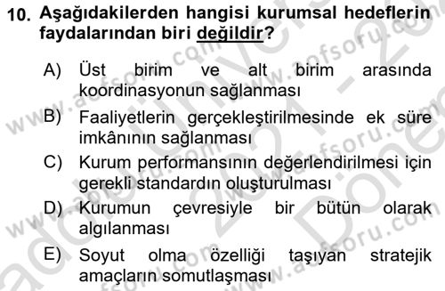 Halkla İlişkiler Kampanya Analizi Dersi 2021 - 2022 Yılı (Final) Dönem Sonu Sınav Soruları 10. Soru