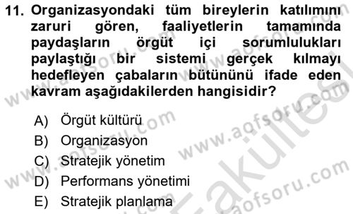 Halkla İlişkiler Kampanya Analizi Dersi 2025 - 2026 Yılı (Vize) Ara Sınav Soruları 11. Soru