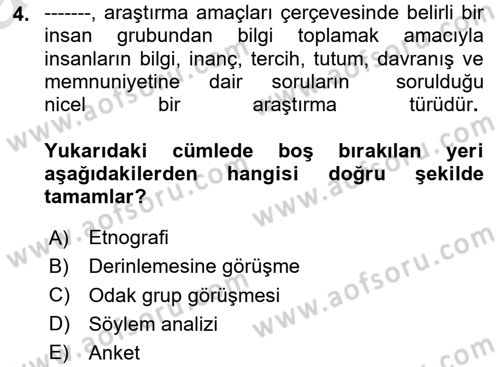 Halkla İlişkiler Kampanya Analizi Dersi 2025 - 2026 Yılı (Vize) Ara Sınav Soruları 4. Soru