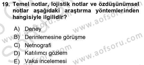 Halkla İlişkiler Kampanya Analizi Dersi 2025 - 2026 Yılı (Final) Dönem Sonu Sınav Soruları 19. Soru