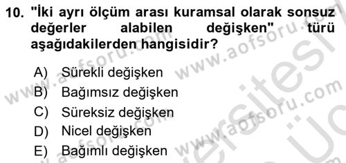 Halkla İlişkiler Araştırmaları Dersi 2018 - 2019 Yılı 3 Ders Sınav Soruları 10. Soru