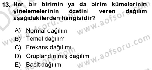 Halkla İlişkiler Araştırmaları Dersi 2018 - 2019 Yılı 3 Ders Sınav Soruları 13. Soru