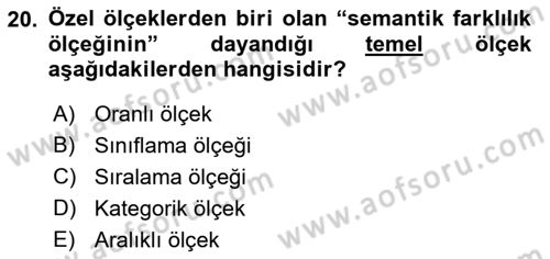 Halkla İlişkiler Araştırmaları Dersi 2018 - 2019 Yılı 3 Ders Sınav Soruları 20. Soru