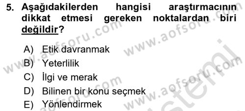 Halkla İlişkiler Araştırmaları Dersi 2018 - 2019 Yılı 3 Ders Sınav Soruları 5. Soru
