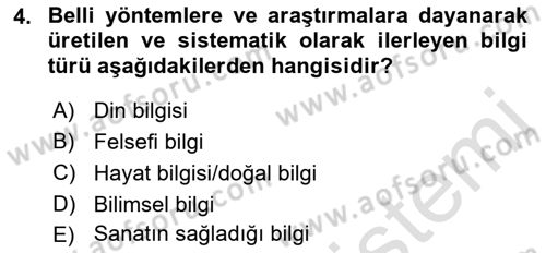 Halkla İlişkiler Araştırmaları Dersi 2021 - 2022 Yılı (Vize) Ara Sınav Soruları 4. Soru