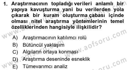 Halkla İlişkiler Araştırmaları Dersi 2021 - 2022 Yılı Yaz Okulu Sınav Soruları 1. Soru