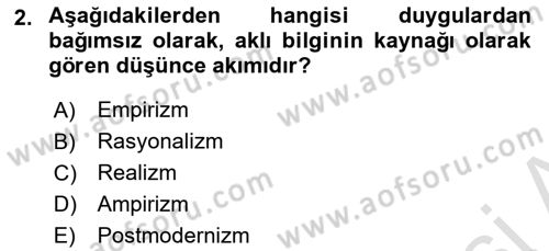 Halkla İlişkiler Araştırmaları Dersi 2021 - 2022 Yılı Yaz Okulu Sınav Soruları 2. Soru