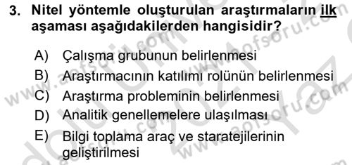 Halkla İlişkiler Araştırmaları Dersi 2021 - 2022 Yılı Yaz Okulu Sınav Soruları 3. Soru