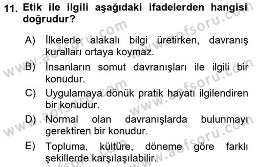 Halkla İlişkiler Araştırmaları Dersi 2023 - 2024 Yılı Yaz Okulu Sınav Soruları 11. Soru
